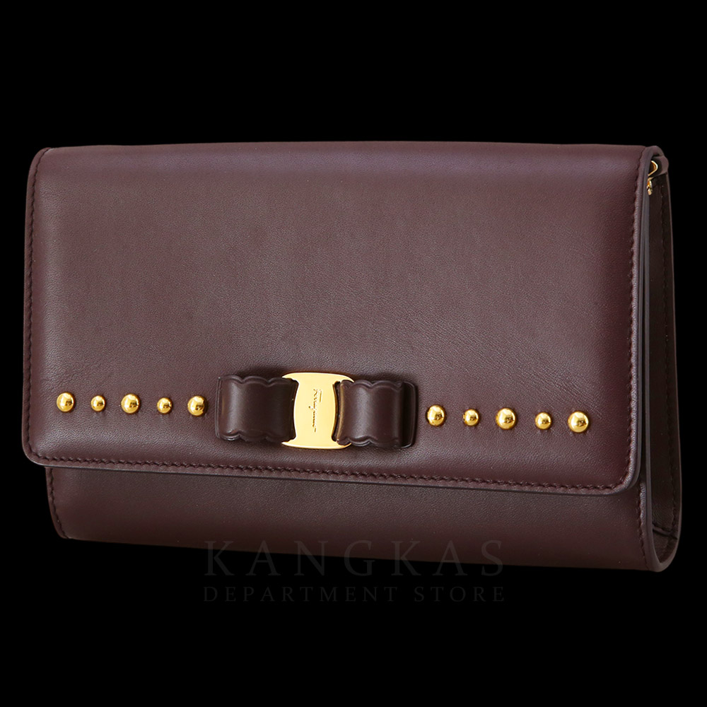 FERRAGAMO(USED)페레가모 간치니 스터드 미니 체인 크로스백